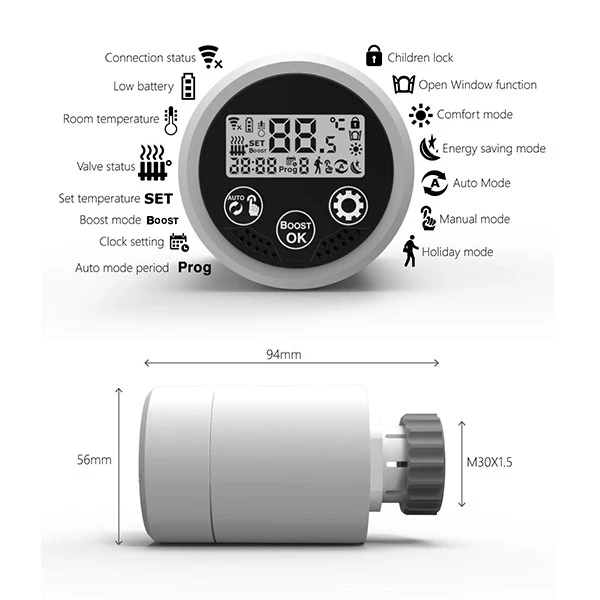 Wifi Thermostat Tuya HY366 Wifi Thermostat Tuya HY366